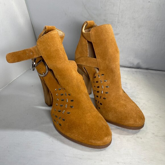 Joe’s Jeans Kicks Black Suede Studded Booties 9 - Picture 2 of 6